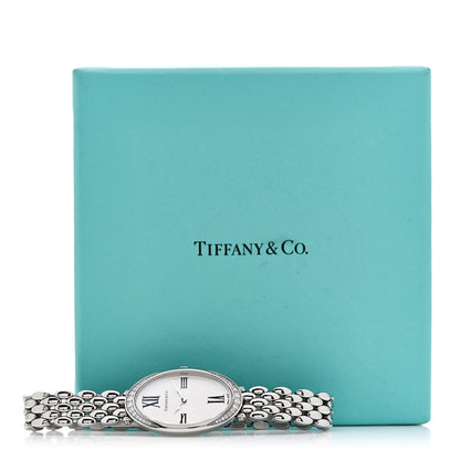 Tiffany Stainless Steel Diamond 21mm 2-Hand Cocktail Quartz Watch 5 of 5