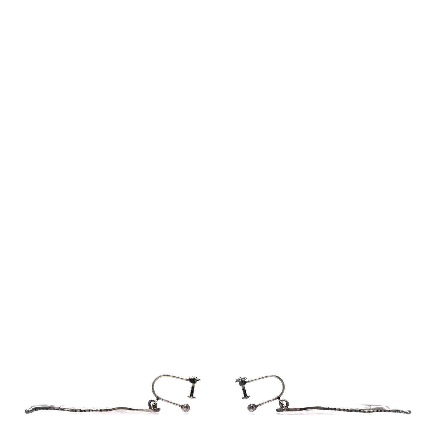 Feather Earrings Silver