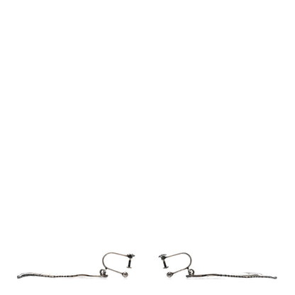 Saint Laurent Feather Earrings Silver 3 of 5