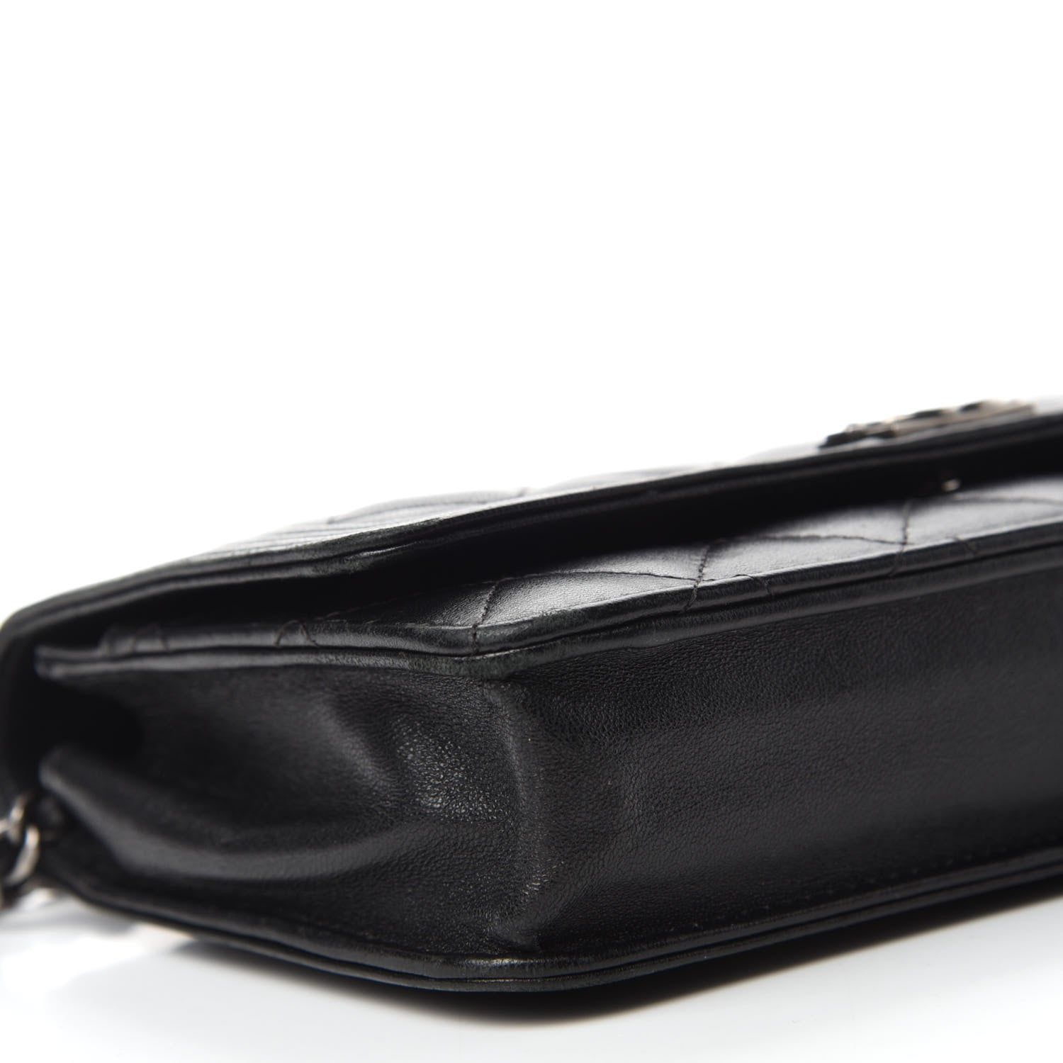 Chanel Lambskin Quilted Boy Wallet On Chain WOC Black 6 of 14
