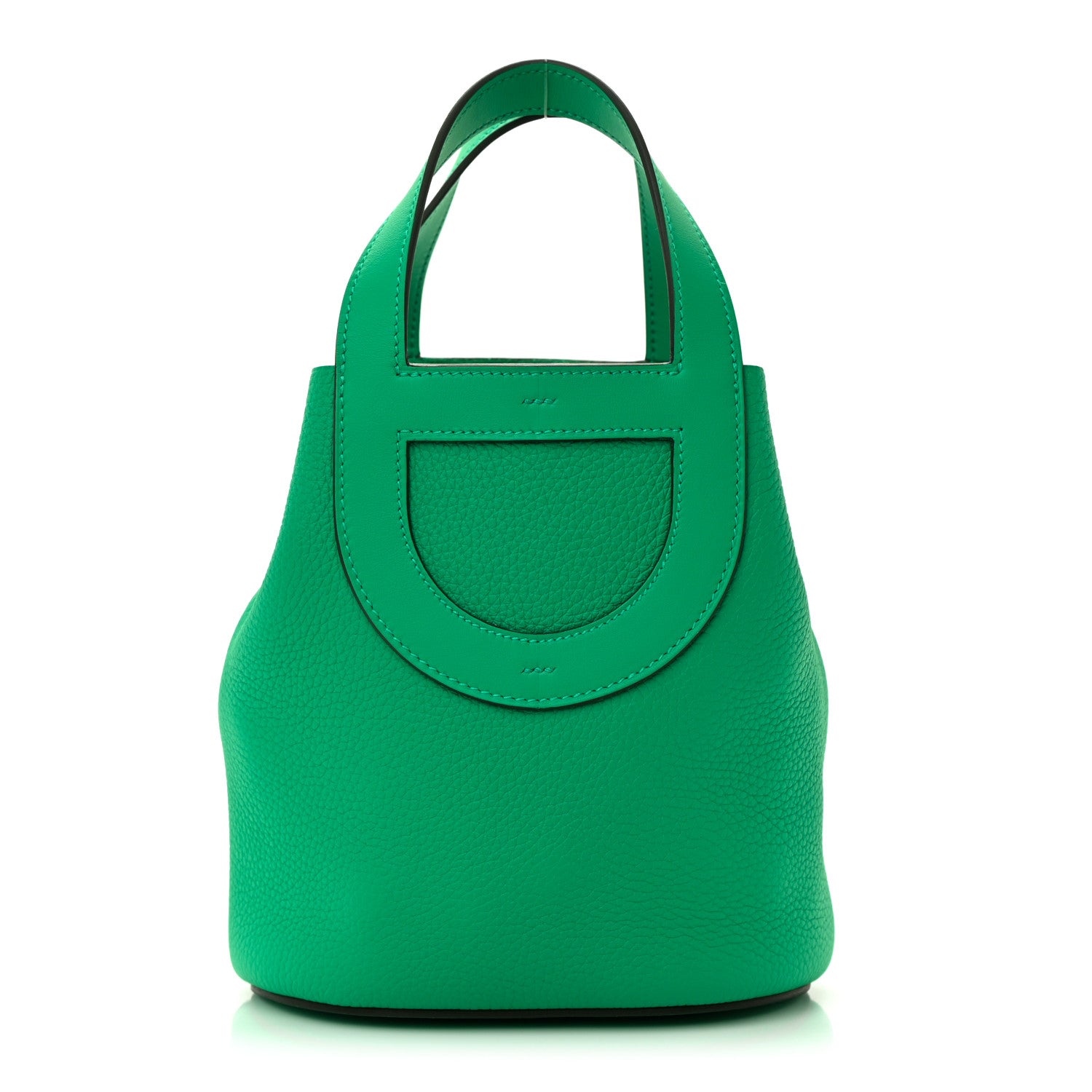 Hermes Taurillon Clemence Swift In-The-Loop 18 Bag Vert Comics 1 of 13