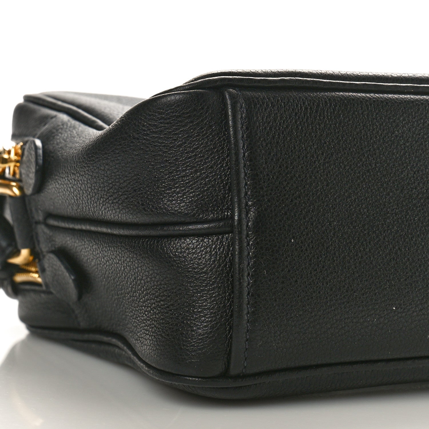 Prada Vitello Daino Medium Double Zip Shoulder Bag Black 9 of 10