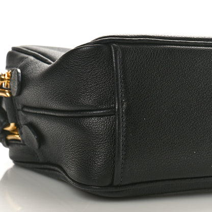 Prada Vitello Daino Medium Double Zip Shoulder Bag Black 9 of 10