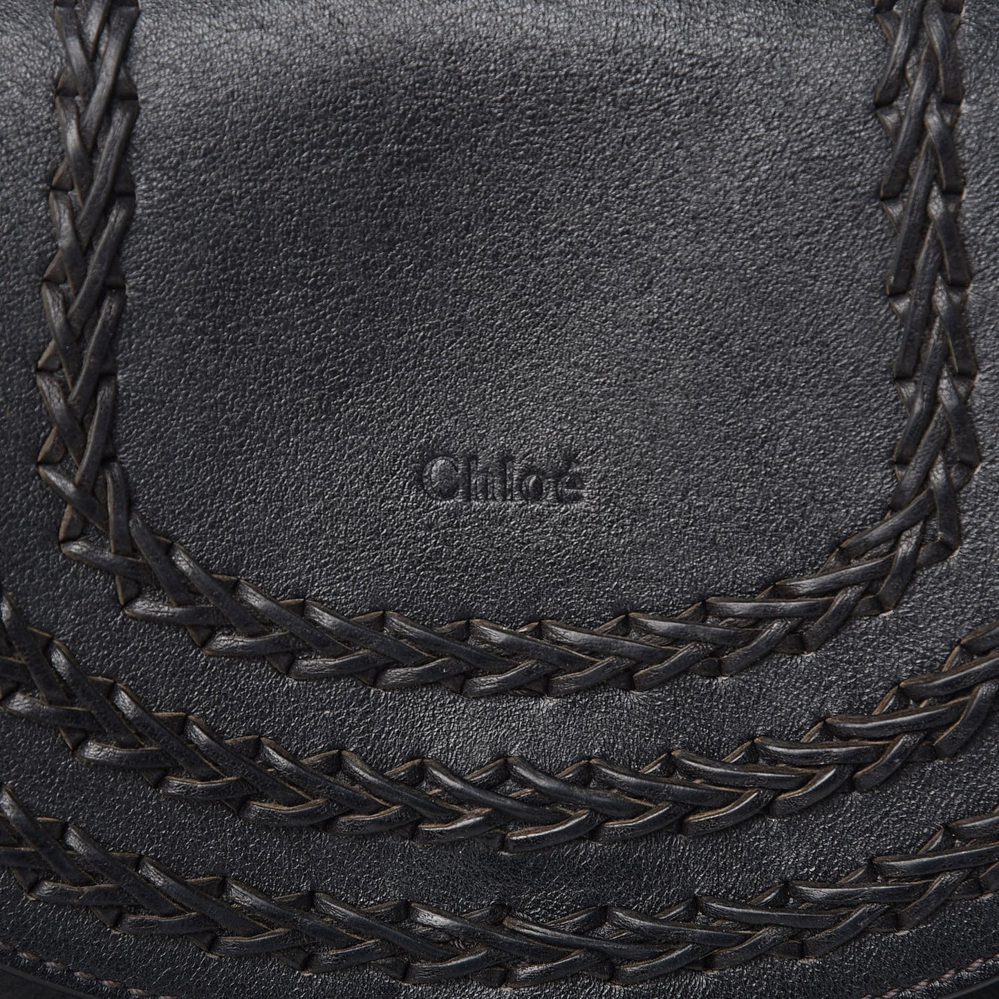 Calfskin Braided Small Hudson Shoulder Bag Black