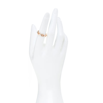 Hermes 18K Rose Gold PM Chaine D'Ancre Enchainee Ring 53 6.5 2 of 5