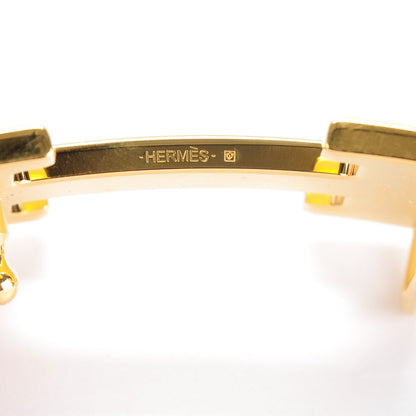 Hermes Box Togo 32mm H Belt 85 Black Orange 6 of 8