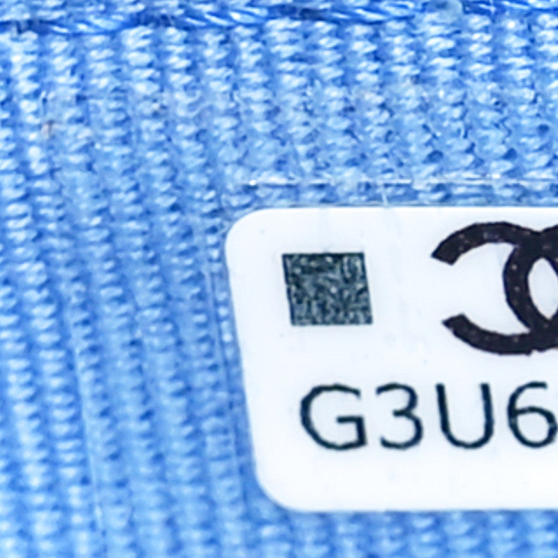 Chanel Calfskin Quilted CC Zip Around Card Holder Blue 7 of 9