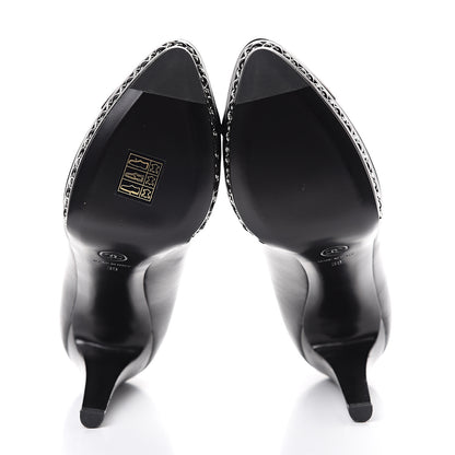 Chanel Lambskin CC Cap Toe Platform Chain Pumps 39 Black 5 of 11