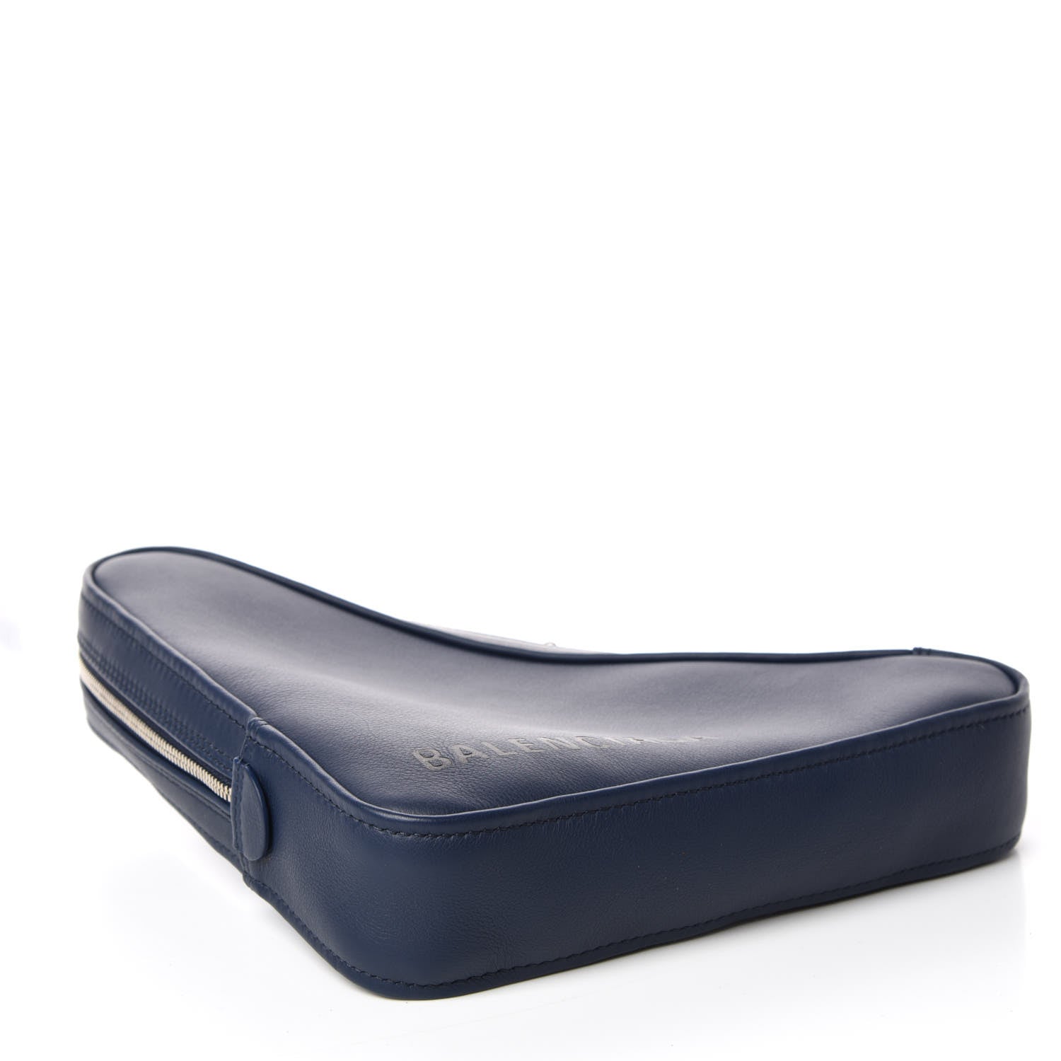 Balenciaga Calfskin M Triangle Pouch Bleu 4 of 7