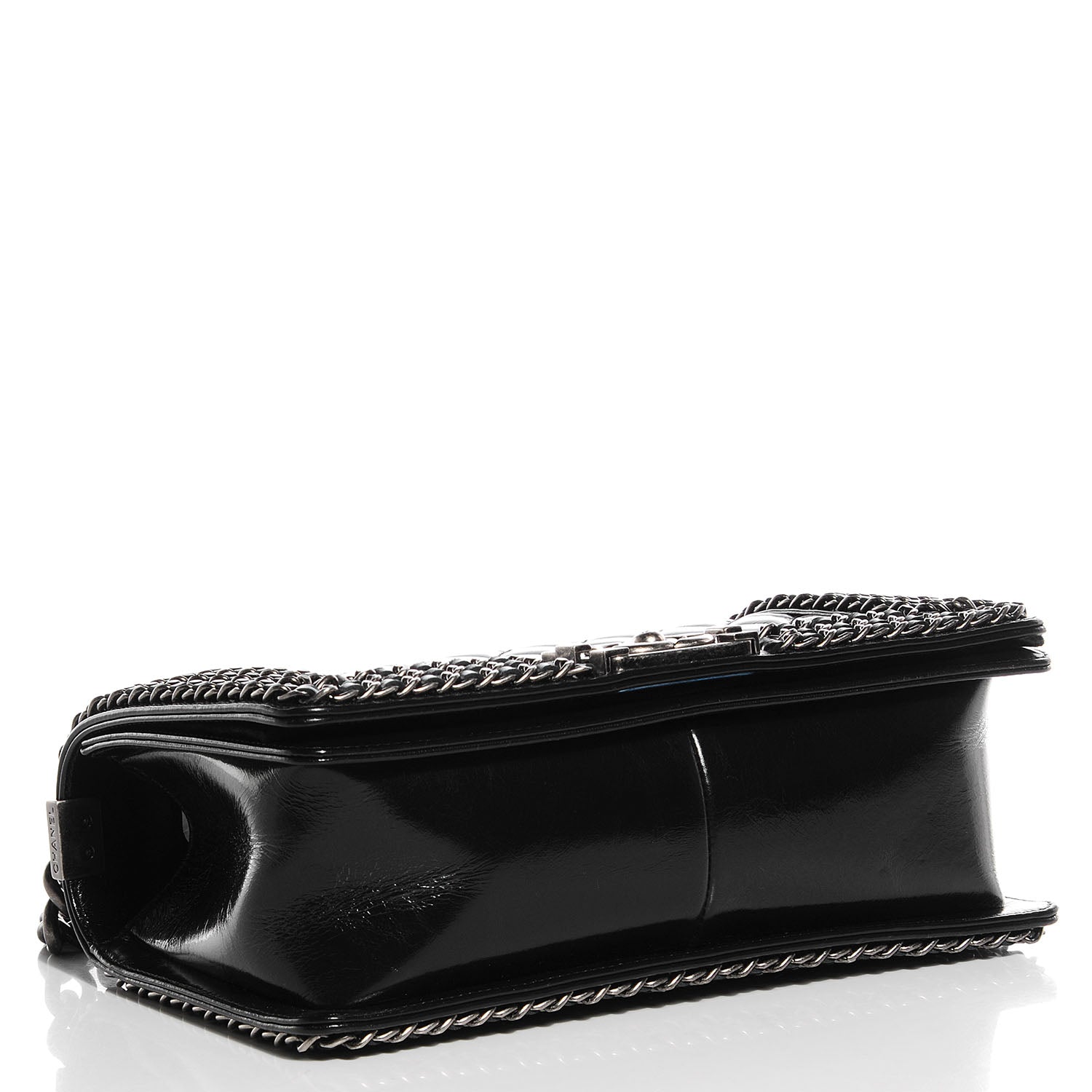 Chanel Calfskin Medium Boy Chained Flap Black 4 of 8