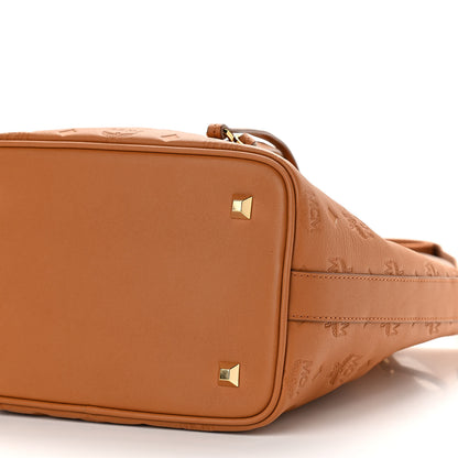MCM Calfskin Ottomar Monogram Essential Bucket Cognac 9 of 9