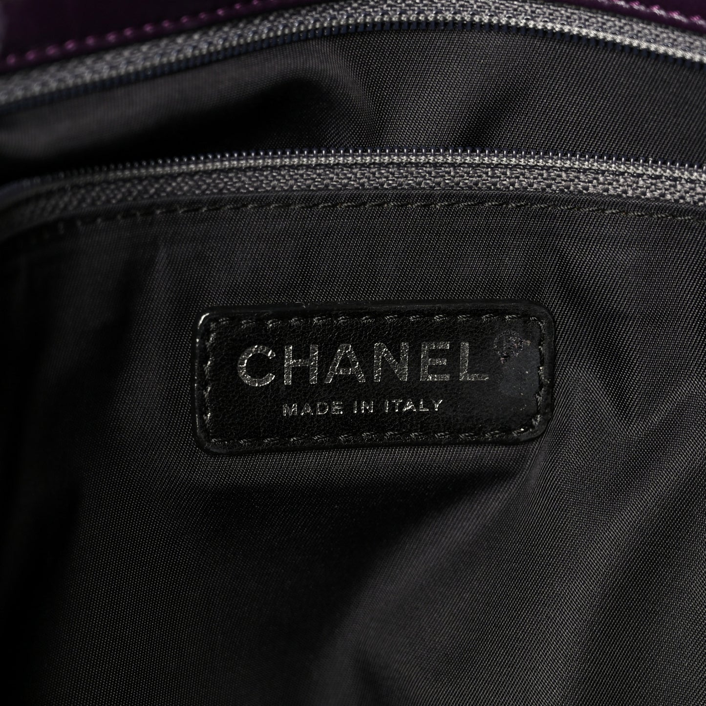 Lambskin In And Out XL Maxi Flap Dark Purple