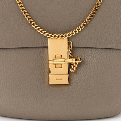 Chloe Grained Lambskin Drew Shoulder Bag Motty Grey 7 of 9