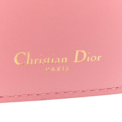Christian Dior Grained Calfskin Supple Cannage Caro Compact Zipped Wallet Pink 6 of 10