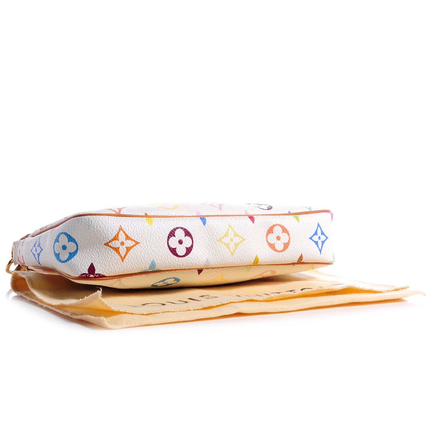 Monogram Multicolor Pochette Accessories White