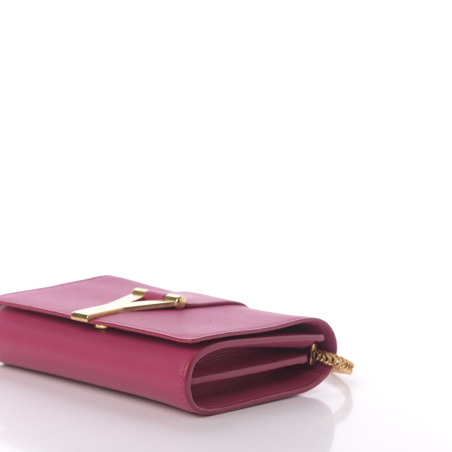 Calfskin Small Classic Y Satchel Fuchsia