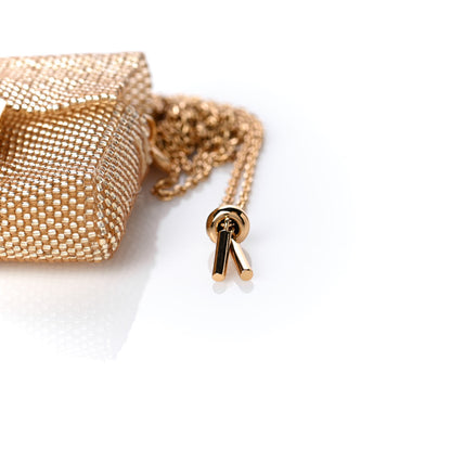 Fendi Glass Vitello King Beaded Mini Pico Baguette Charm Semolino 12 of 13