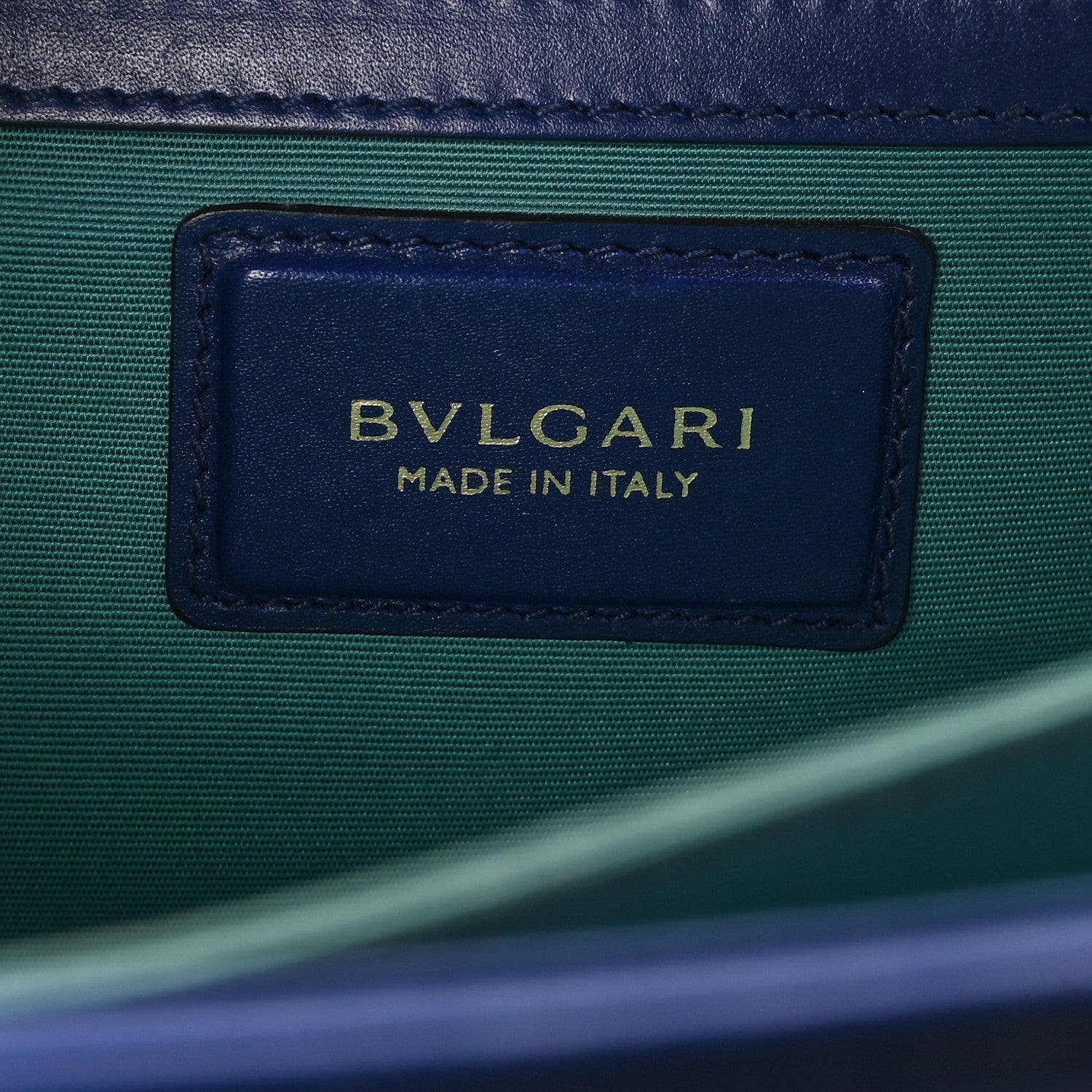 Bulgari Calfskin Large Serpenti Forever Top Handle Blue 8 of 13