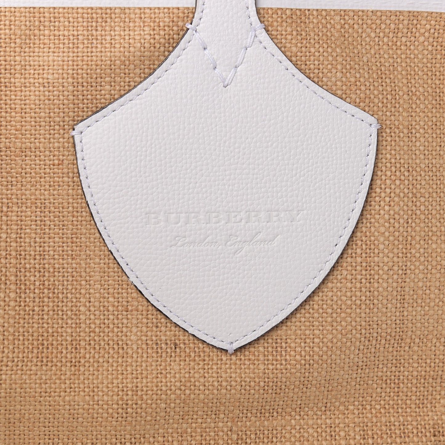 Raffia Logo Print The Giant Reversible Tote Bag Chalk White
