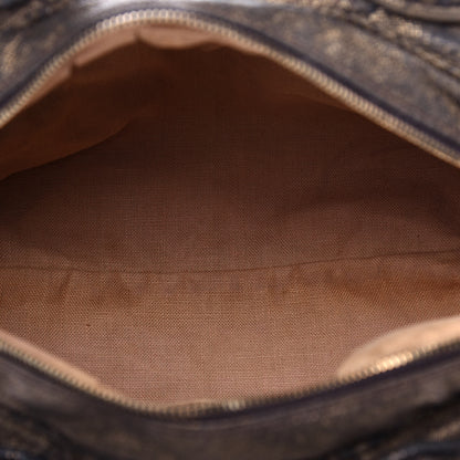 Fendi Zucca Goatskin Spy Bowler Tobacco Bronzo 5 of 10