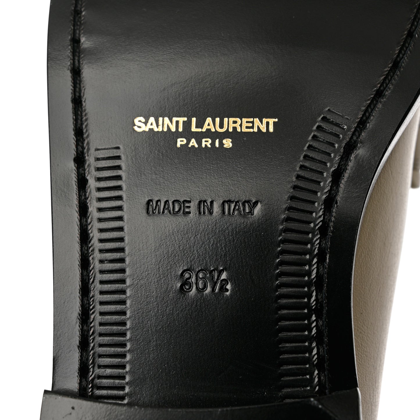 Calfskin Penny Loafers 36.5 Pearl