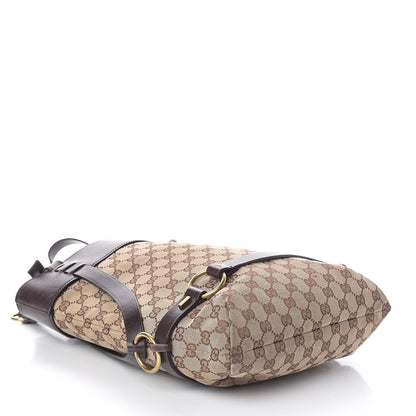 Gucci Monogram Calfskin Tote Dark Brown 4 of 18