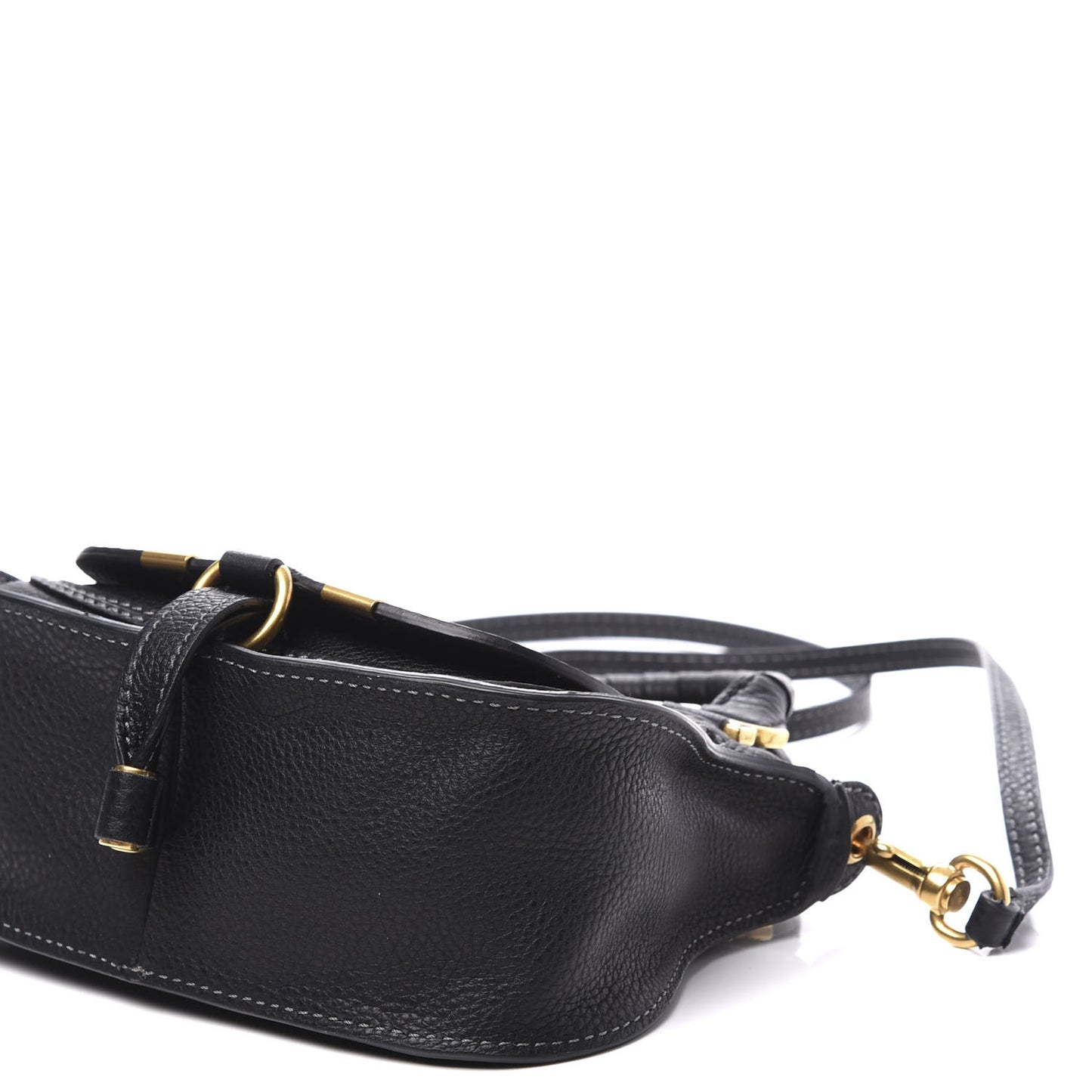 Calfskin Mini Marcie Satchel Black