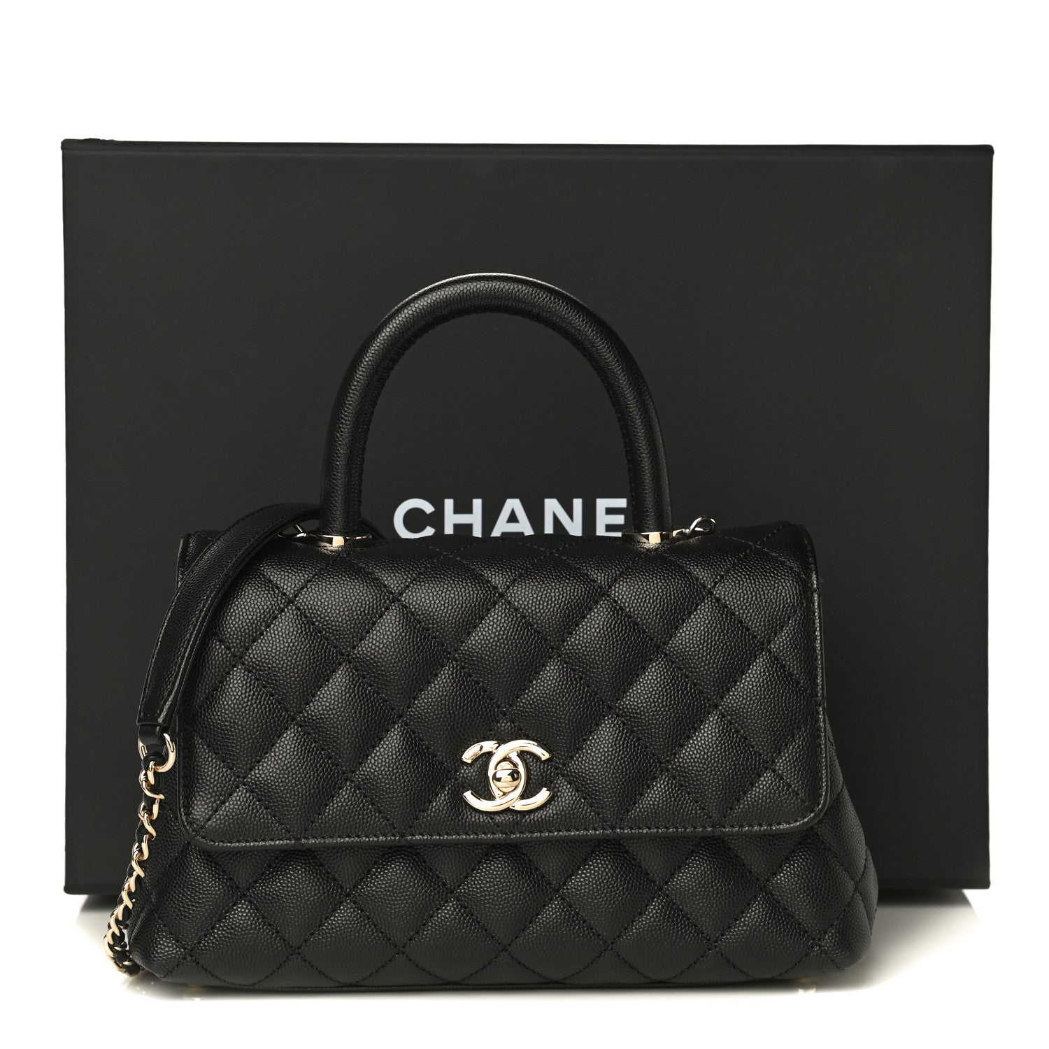 Chanel Caviar Quilted Mini Coco Handle Flap Black 11 of 11