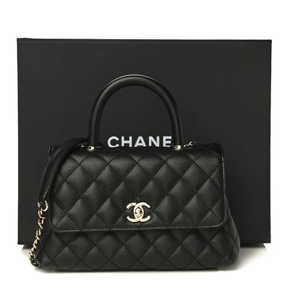 Chanel Caviar Quilted Mini Coco Handle Flap Black 11 of 11