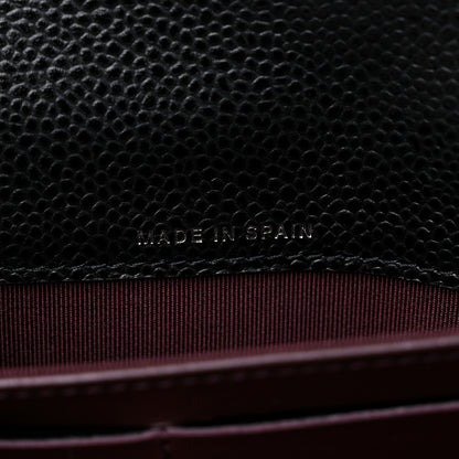 Chanel Caviar Quilted Large Gusset Flap Wallet Black 10 of 11