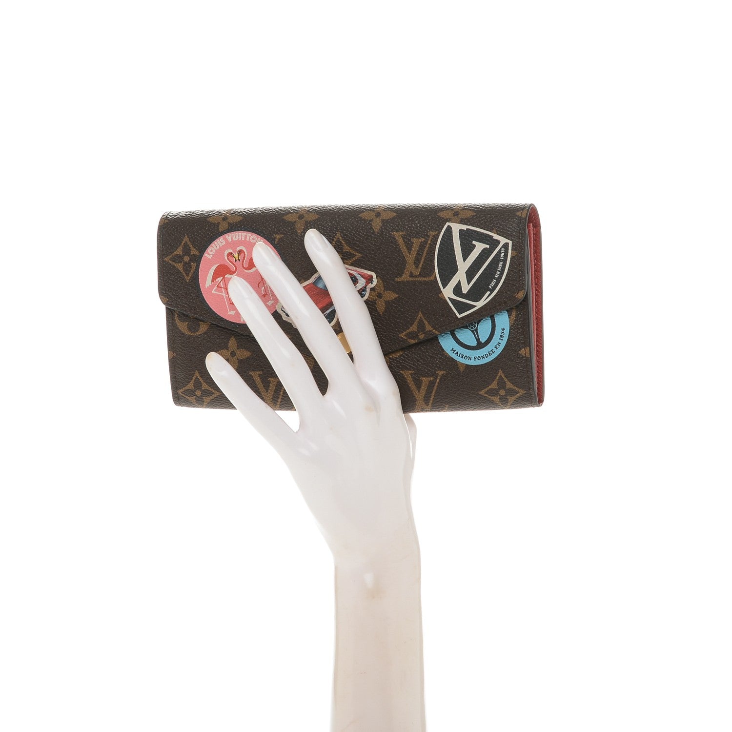 Louis Vuitton Monogram World Tour Sarah Wallet 2 of 6