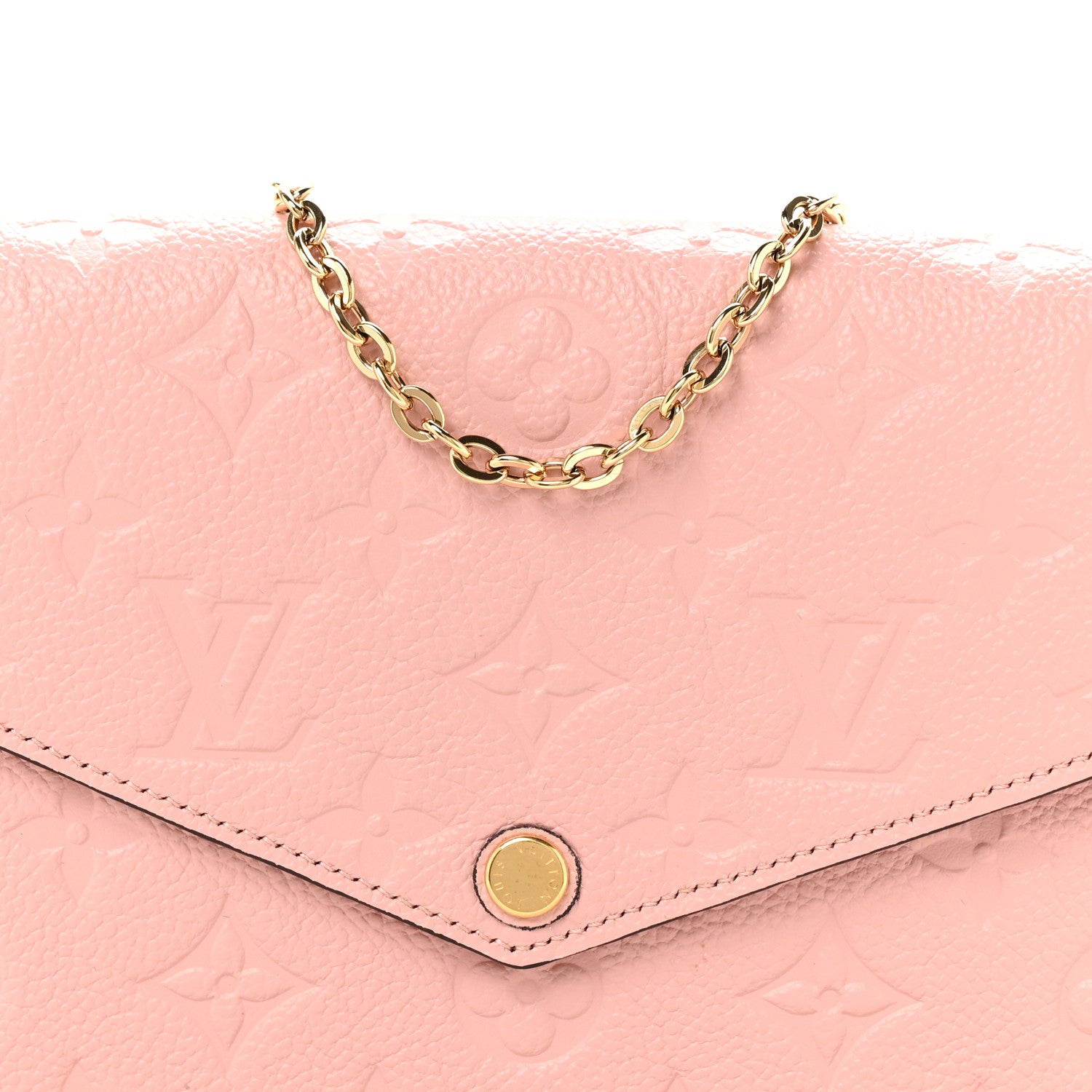 Louis Vuitton Empreinte Pochette Felicie Chain Wallet Rose Poudre 14 of 21