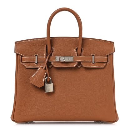 Hermes Togo Birkin 25 Gold 1 of 13