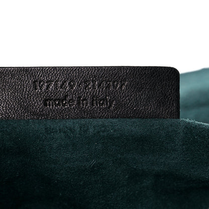 Saint Laurent Crocodile Embossed Nubuck Calfskin Medium Muse Two Green 7 of 19