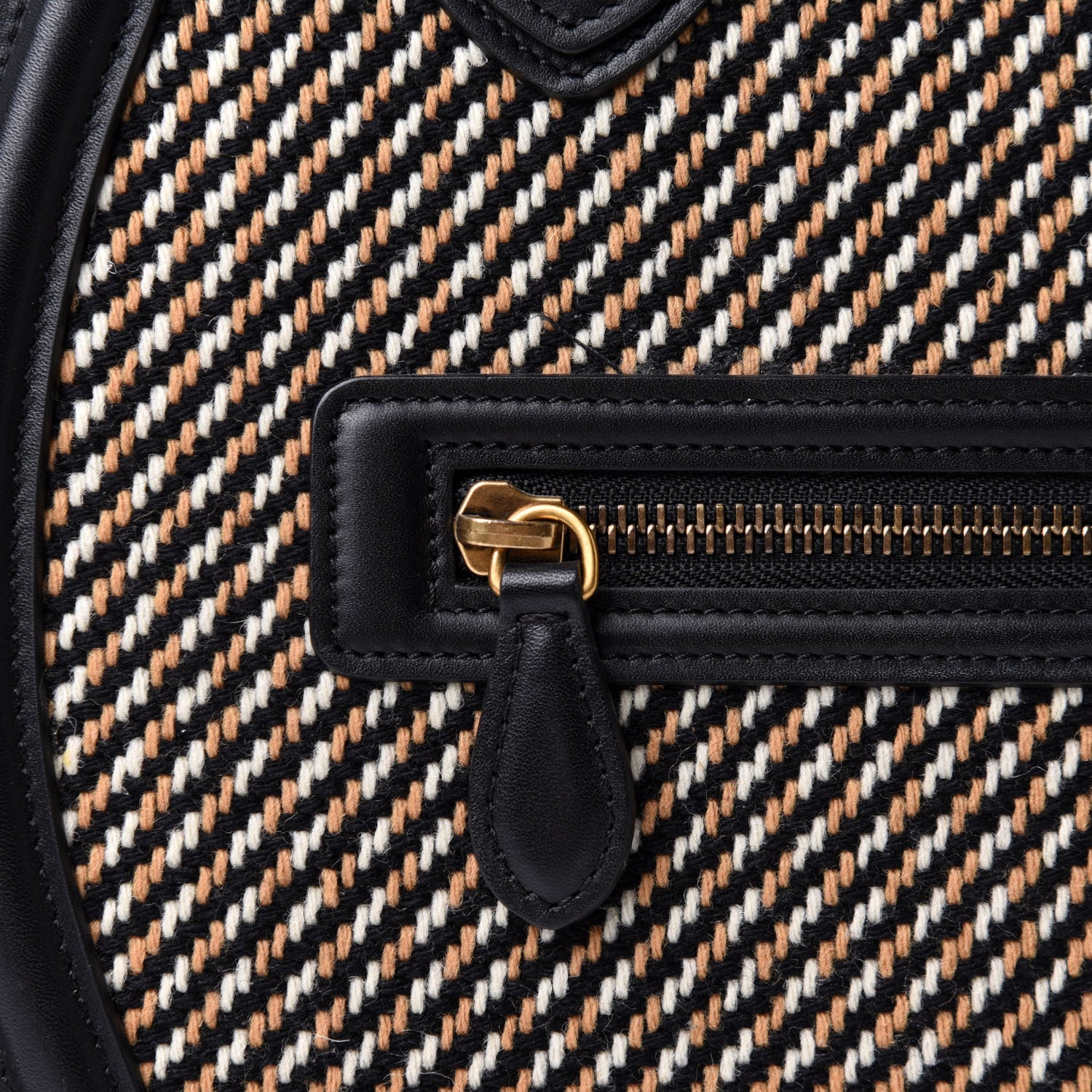 Celine Twill Smooth Calfskin Mini Luggage Dune Black 14 of 14