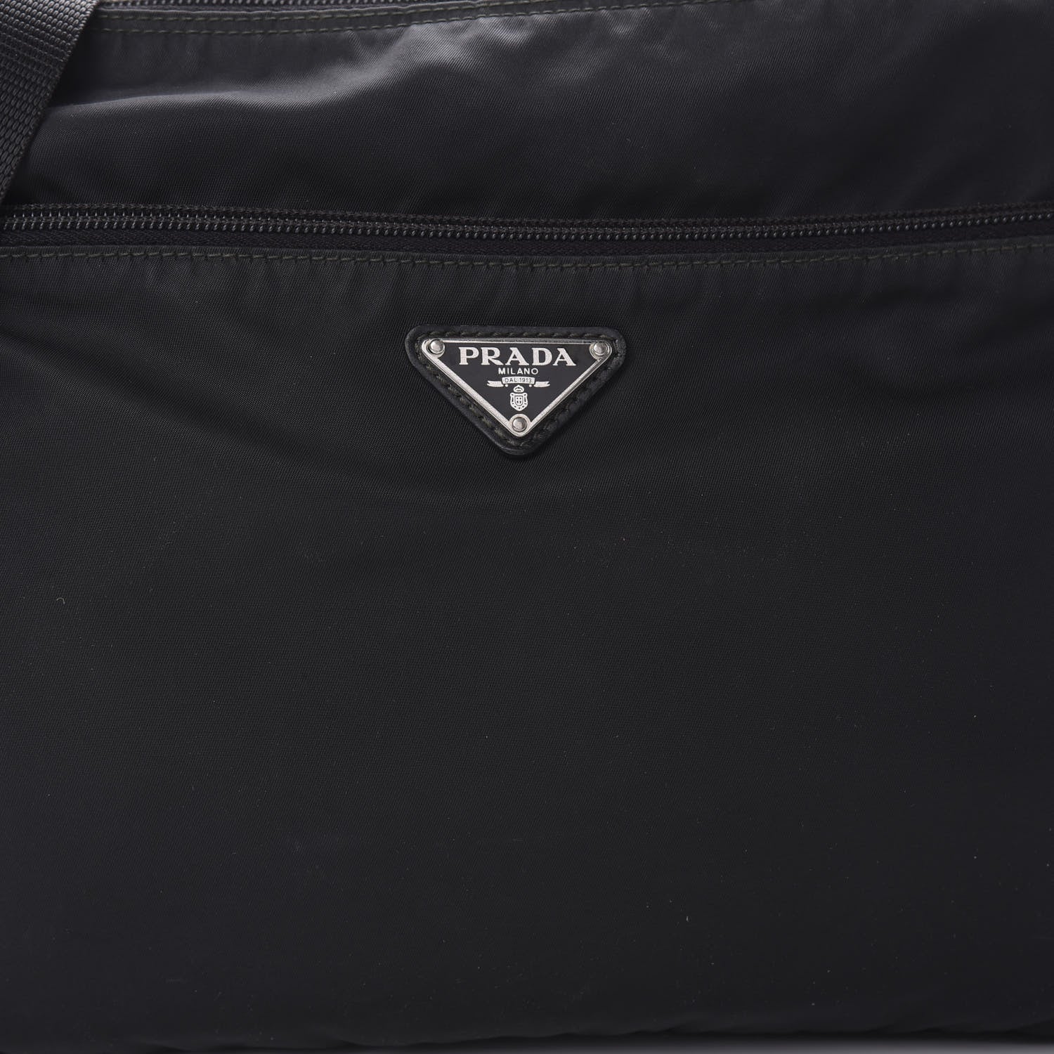 Prada Nylon Vela Flat Messenger Bag Black 8 of 10