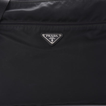 Prada Nylon Vela Flat Messenger Bag Black 8 of 10