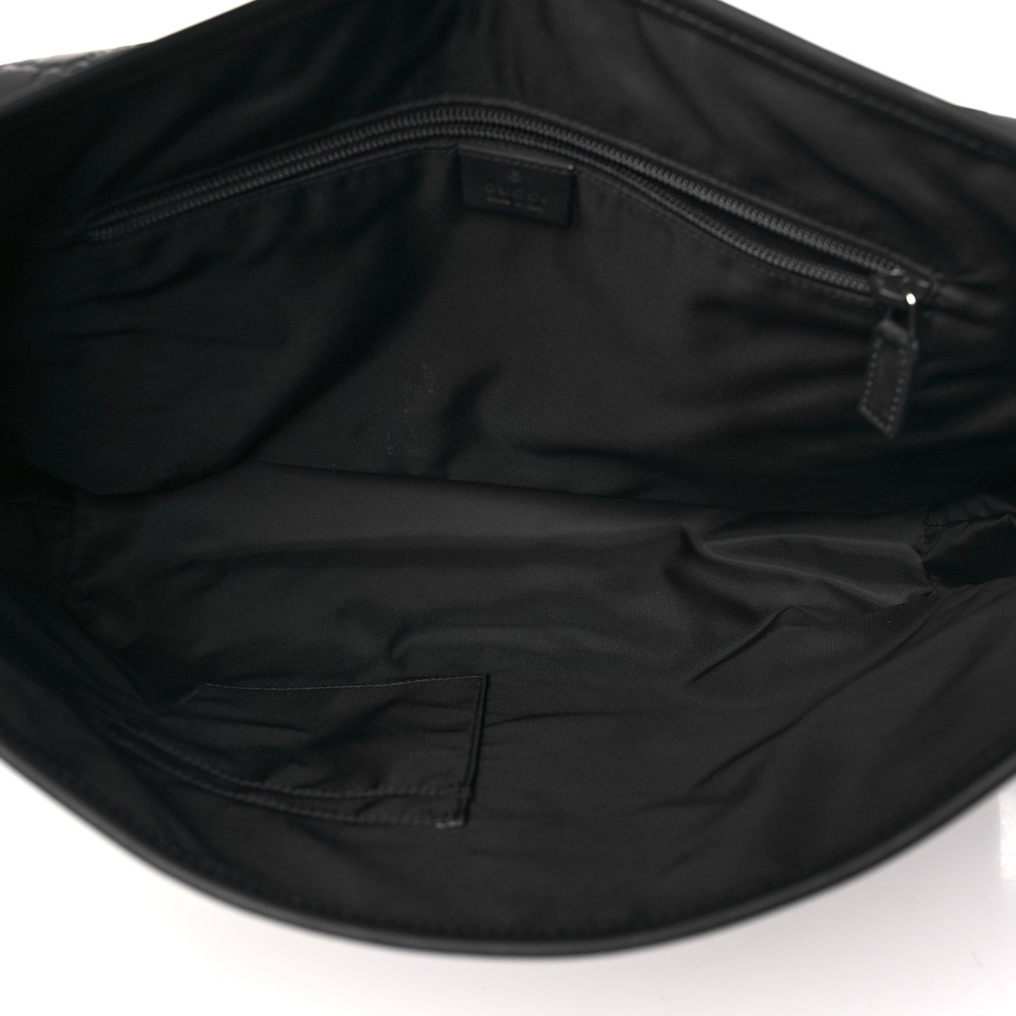 Rubber Guccissima Medium Messenger Bag Black