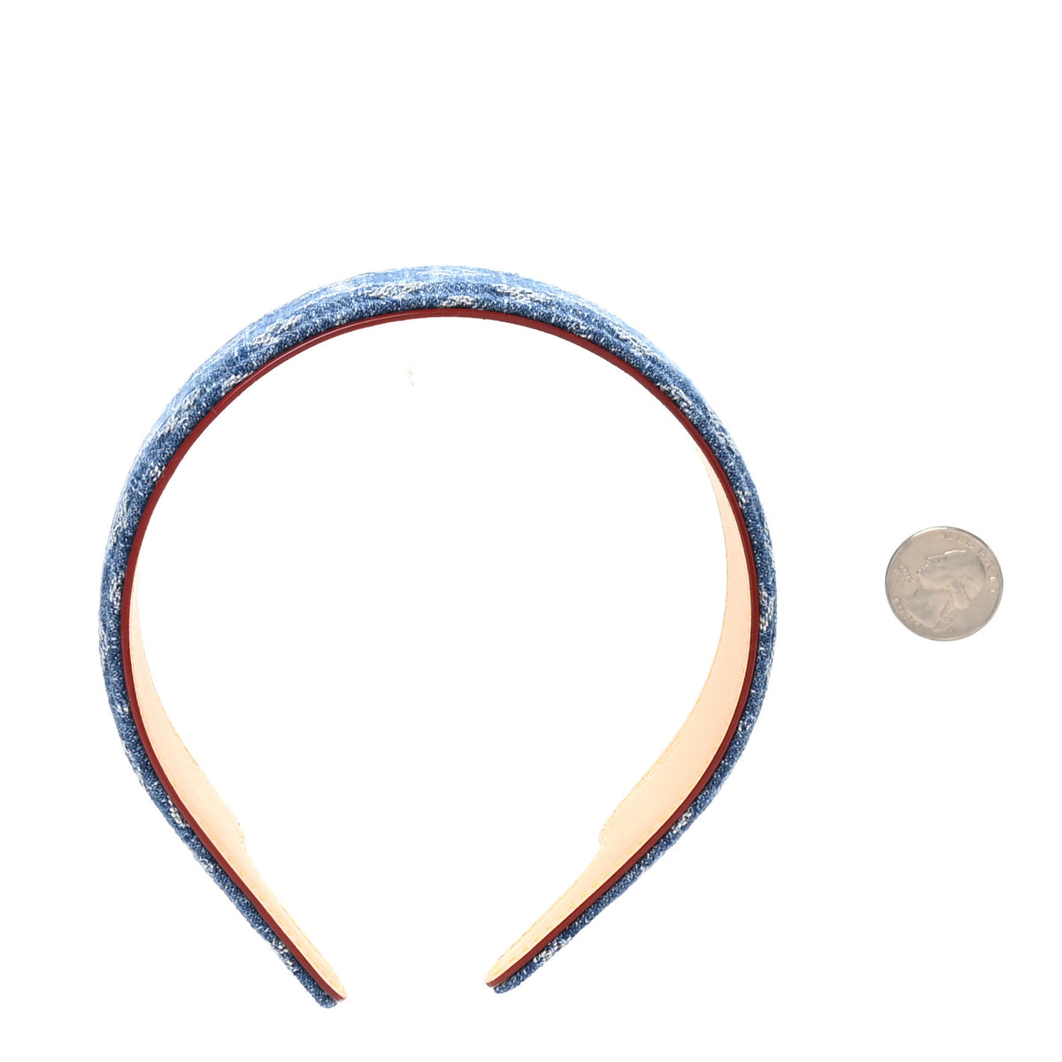 Louis Vuitton Monogram Denim Headband Blue 2 of 6