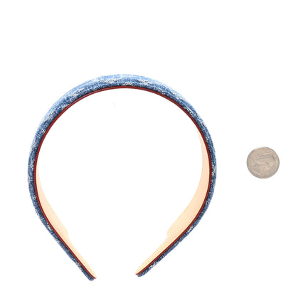Louis Vuitton Monogram Denim Headband Blue 2 of 6
