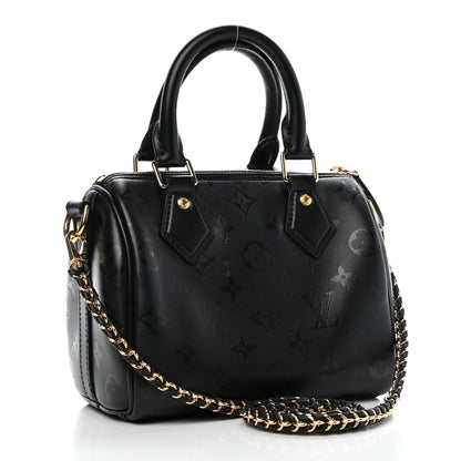 Louis Vuitton Monogram Ink Speedy BB Black 2 of 10