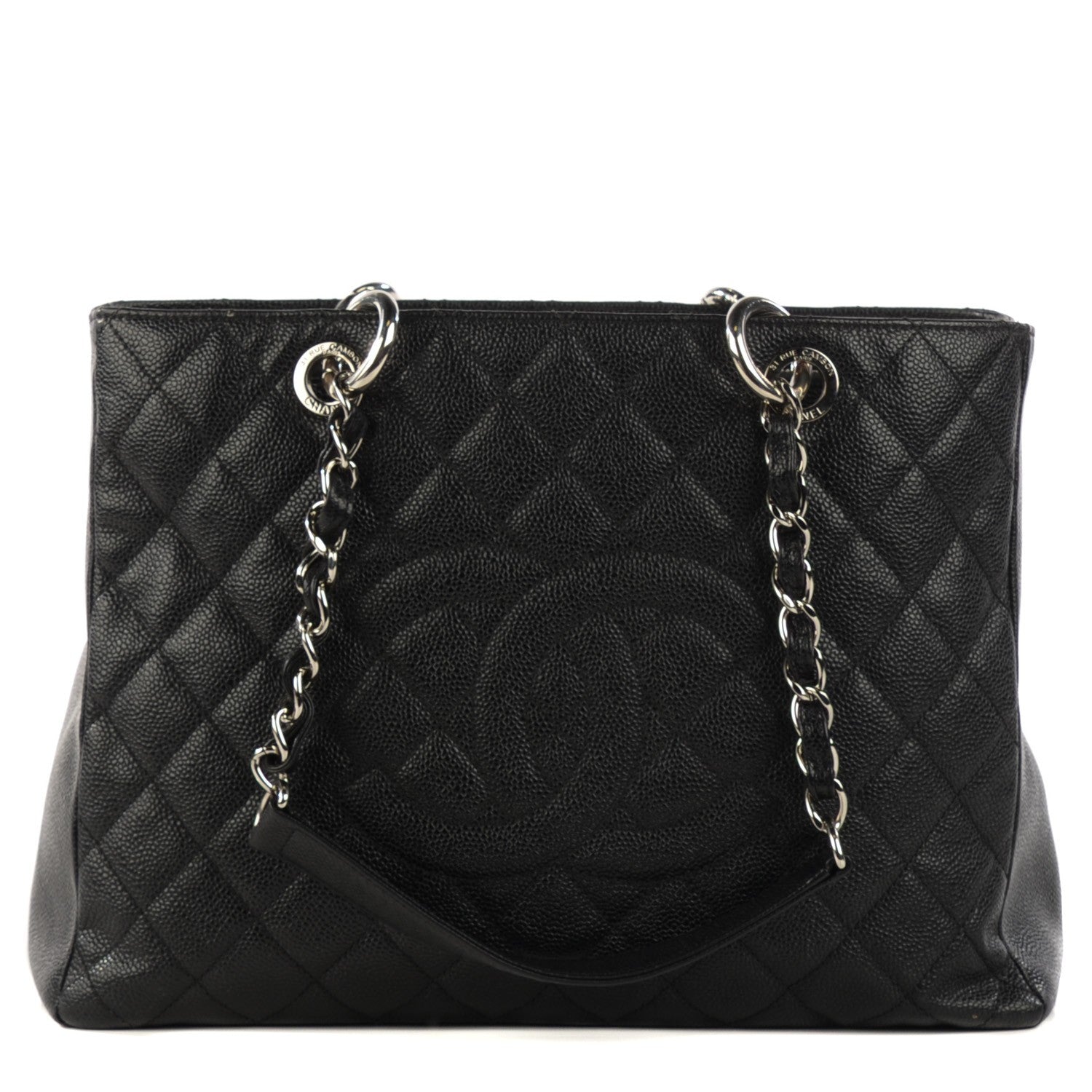 Chanel Caviar Quilted Grand Shopping Tote GST Black 1 of 7