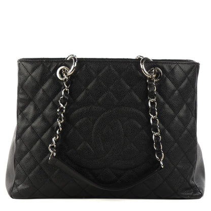 Chanel Caviar Quilted Grand Shopping Tote GST Black 1 of 7