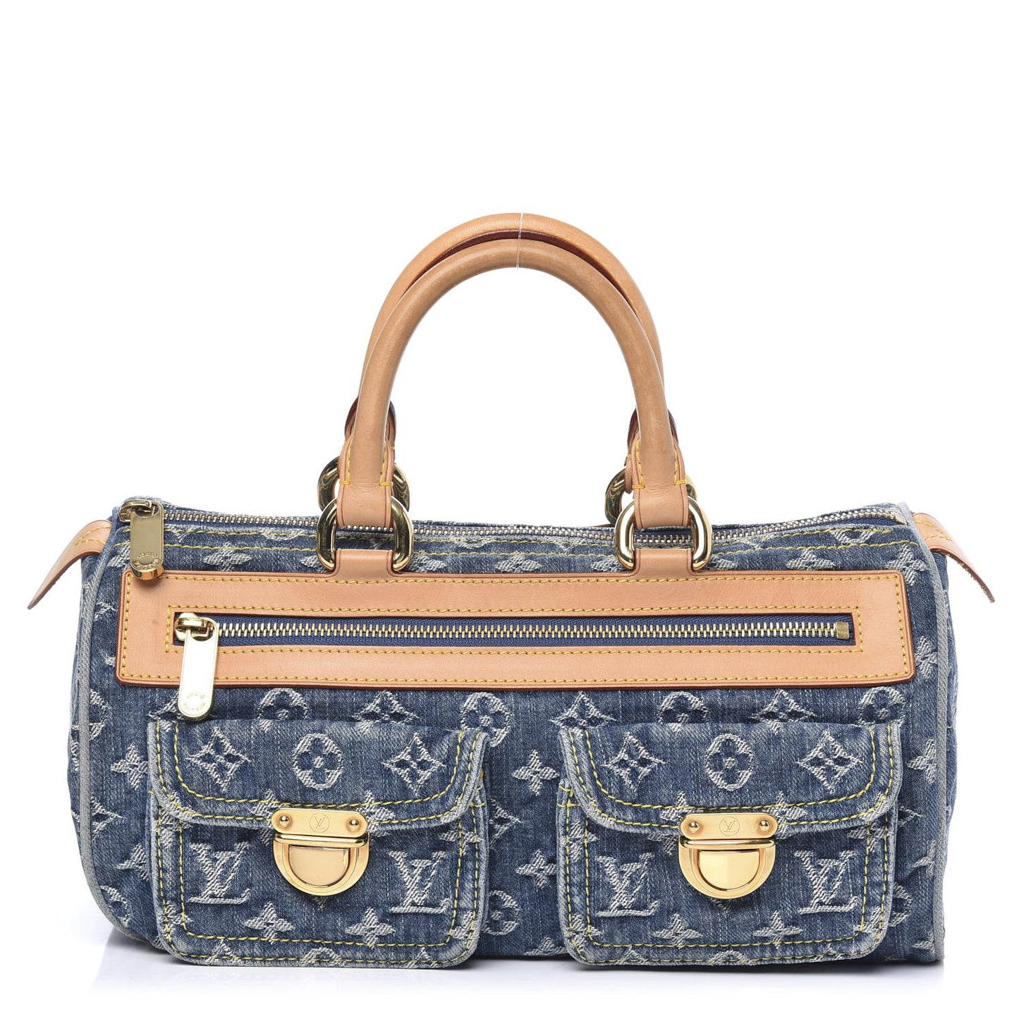 Monogram Denim Neo Speedy Blue