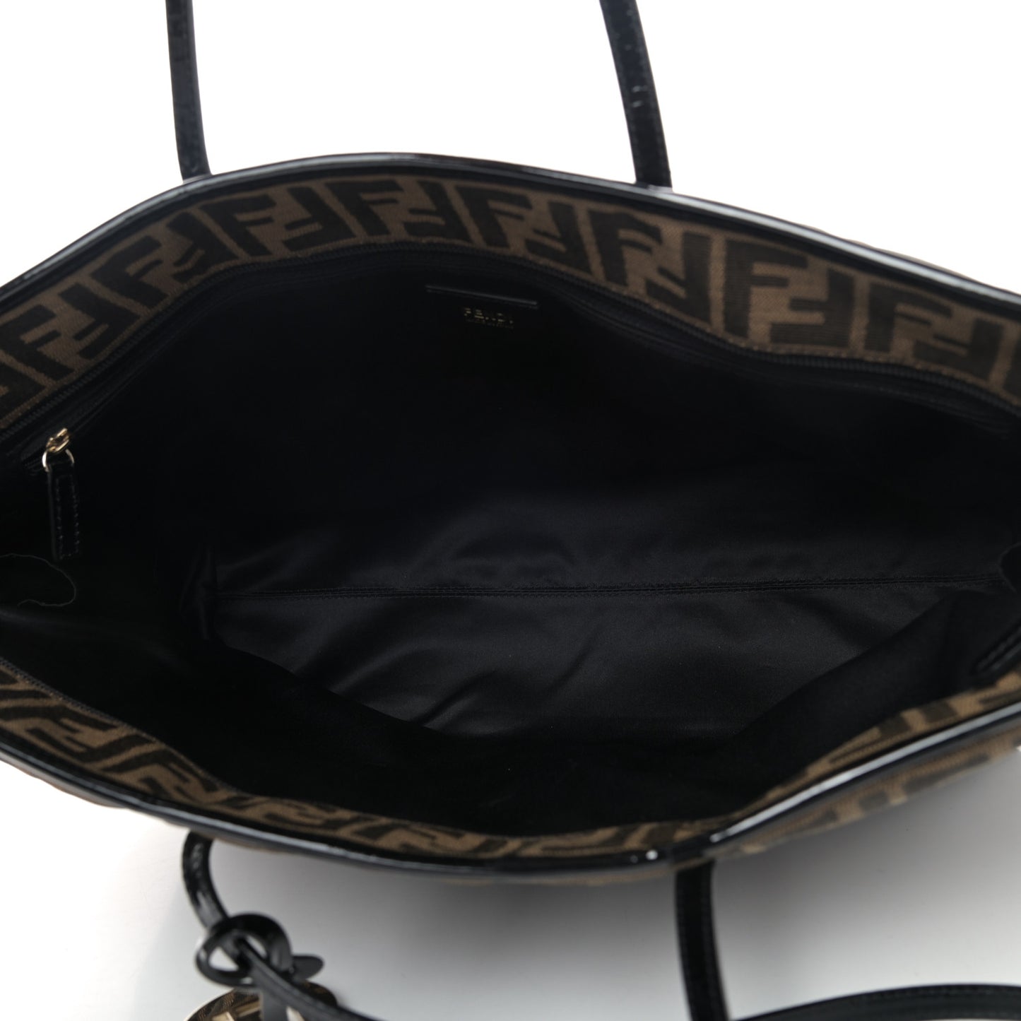 Zucca Quilted Medium Roll Tote Tobacco Black