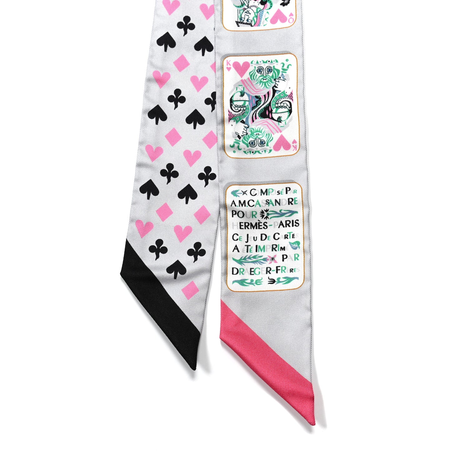 Silk Jeu de Cartes Twilly Gris Perle Rose Black