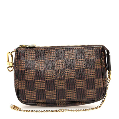 Louis Vuitton Damier Ebene Mini Pochette Accessories 1 of 12
