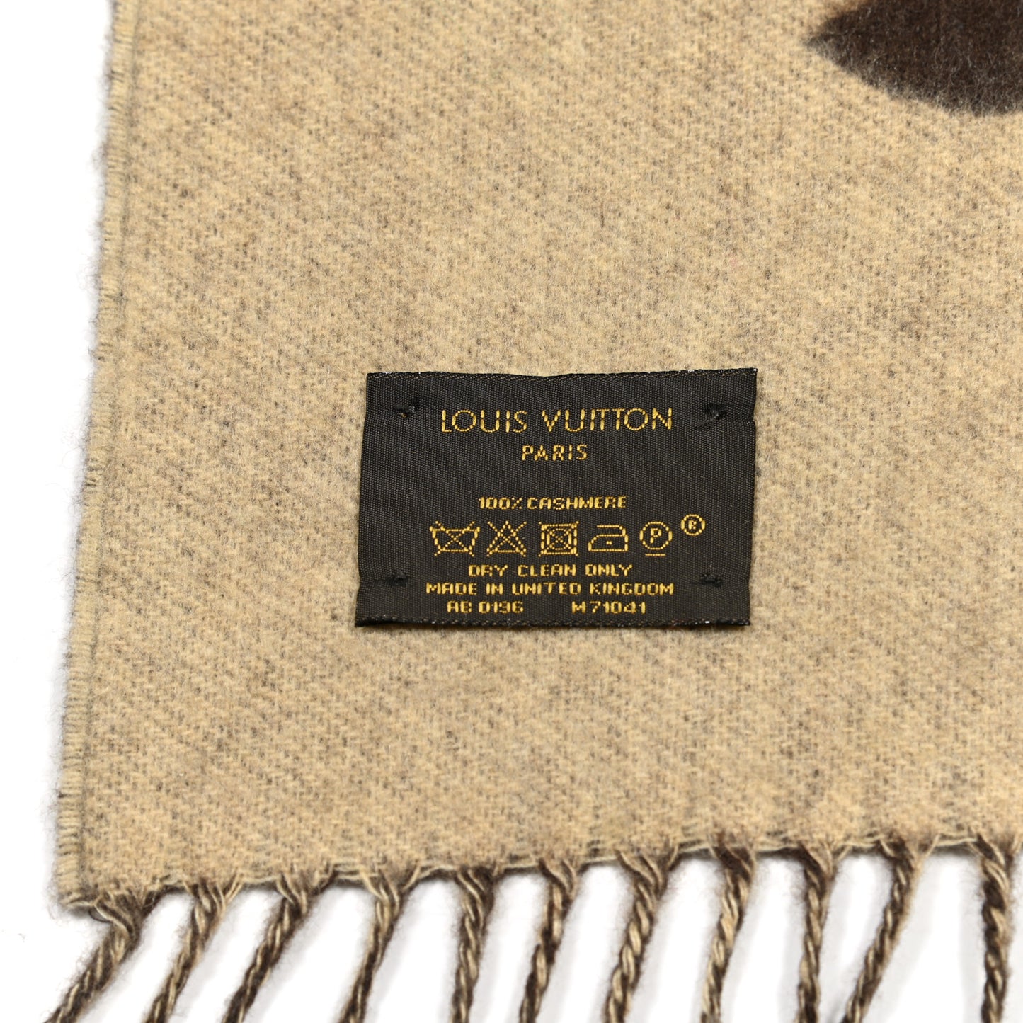 Cashmere Monogram Reykjavik Scarf Brown