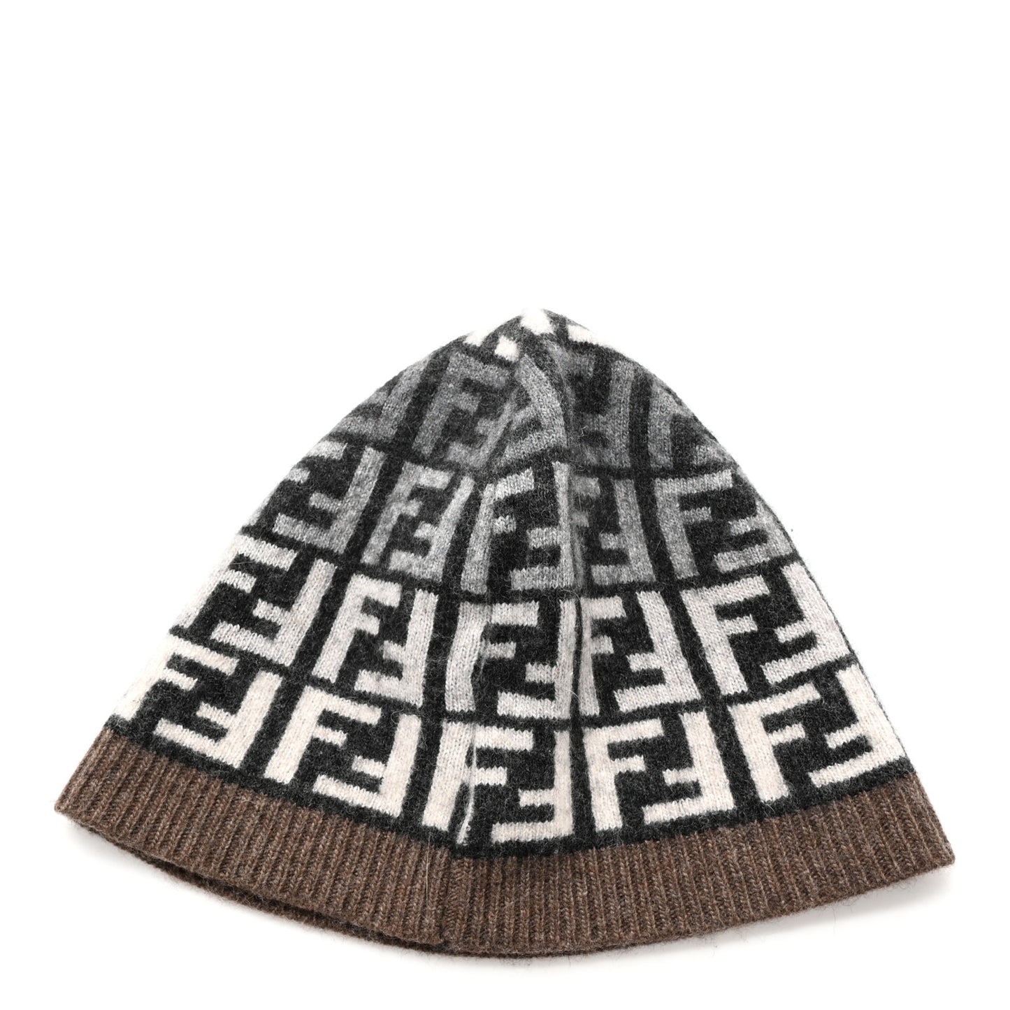 Wool FF Beanie Tobacco Black Grey