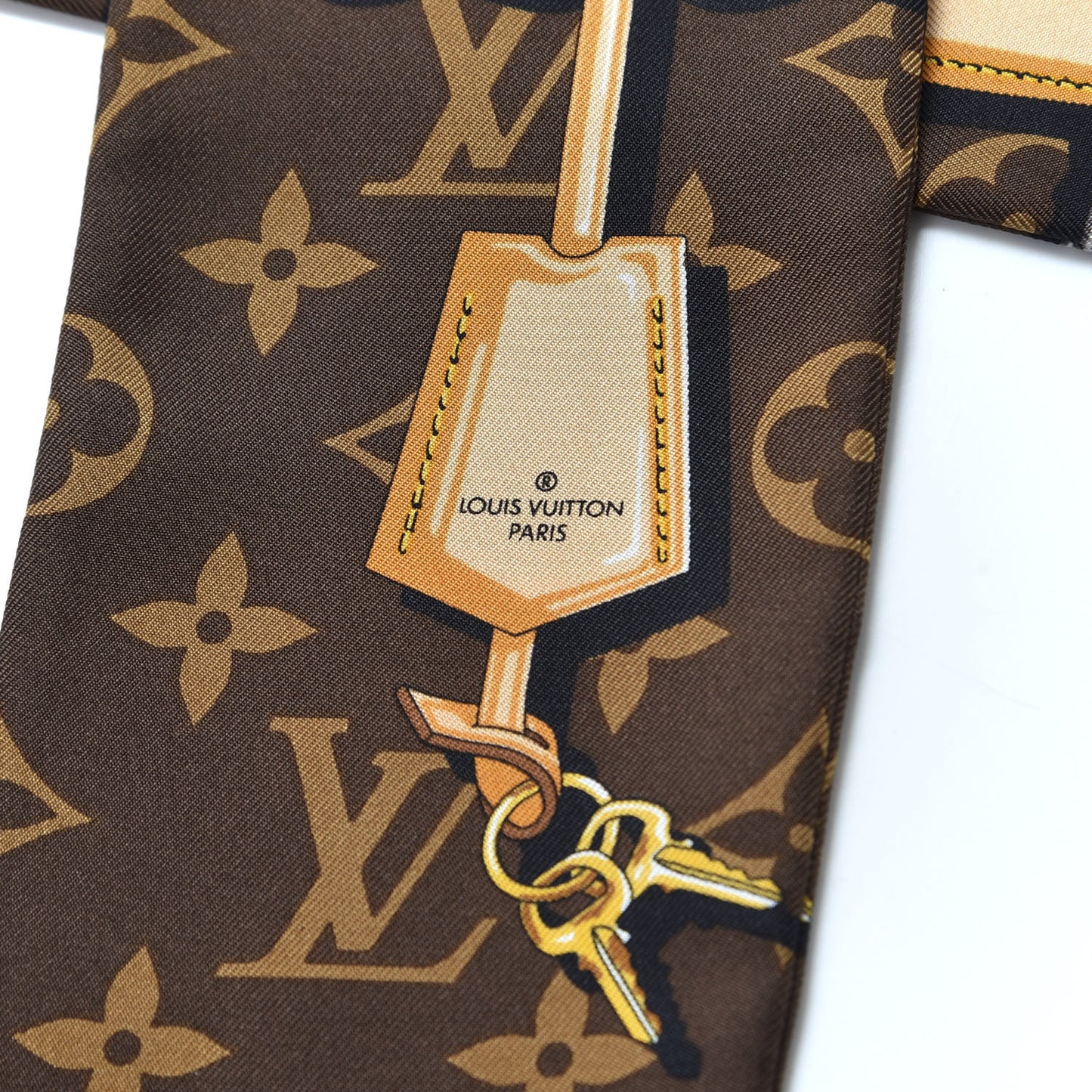 Silk Monogram Confidential Bandeau Brown
